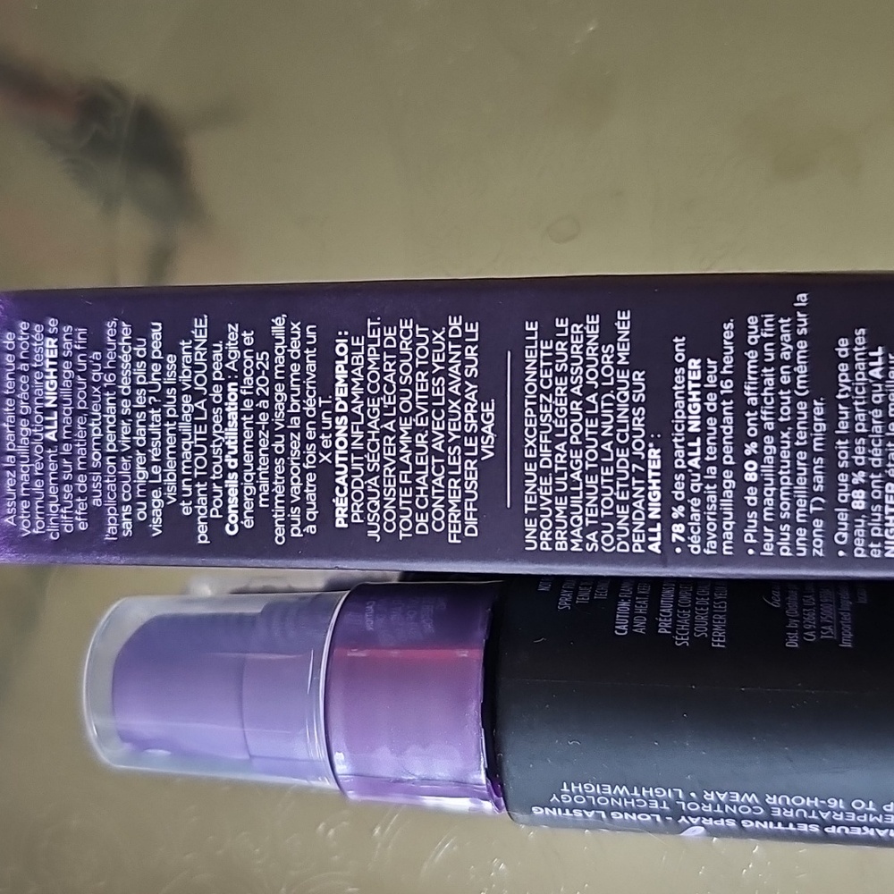 NIB Urban Decay All Nighter Makeup Setting Spray Deluxe Travel Purse Size - Picture 4 of 5